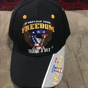 If you love your freedom Thank Vet Veteran Hat Cap
